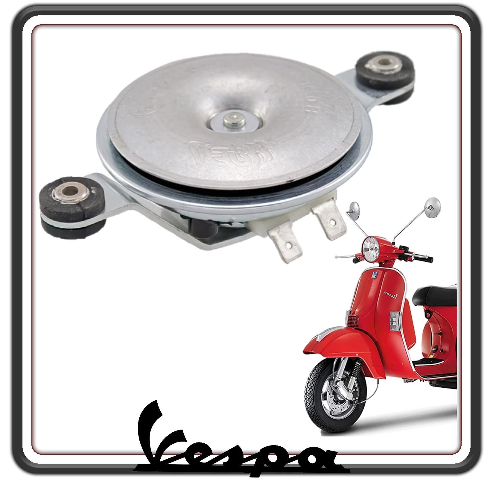 Original Piaggio Claxon Hupe für Piaggio Vespa PX – Vespa PXE – Vespa PX Arcobaleno – Vespa PK 50 – Ape 50 ab 1998. von PIAGGIO