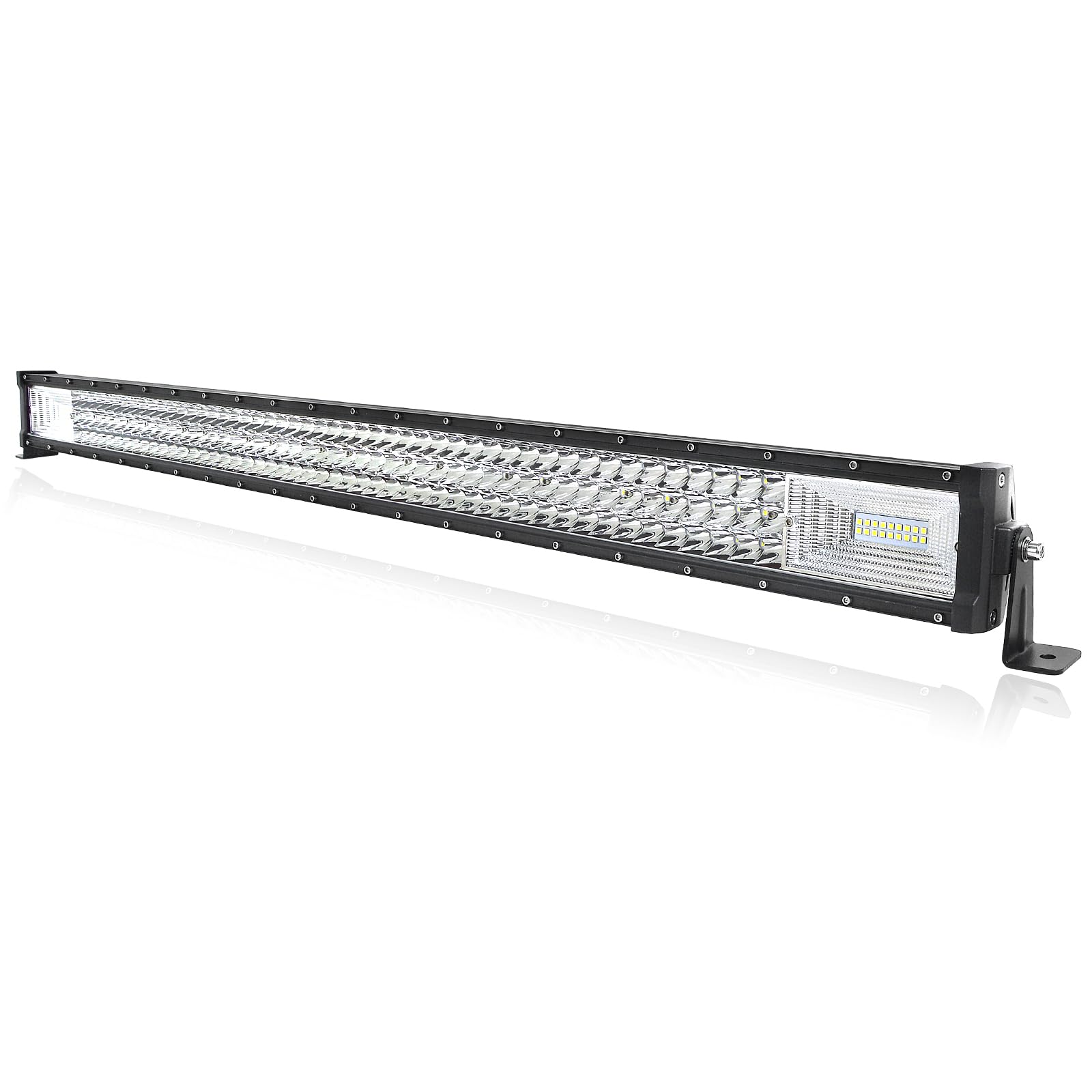 PICAA 42 Zoll 540W 3 Rows LED Lightbar Auto 12V 24V Led Lichtbalken Arbeitsscheinwerfer Bar 6000K Weiß Wasserdicht für Offroad LKW 4WD 4x4 SUV KFZ UTE ATV von PICAA