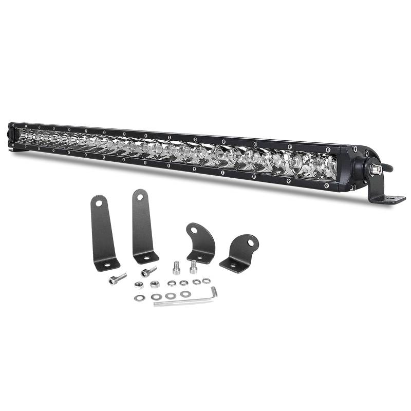 PICAA LED Arbeitsscheinwerfer, 26 Zoll 120W LED Lightbar Auto 12V 24V, Spot Led Lichtbalken, 6000K Weiß Lichtleiste für Offroad 4x4 LKW SUV Traktor ATV von PICAA