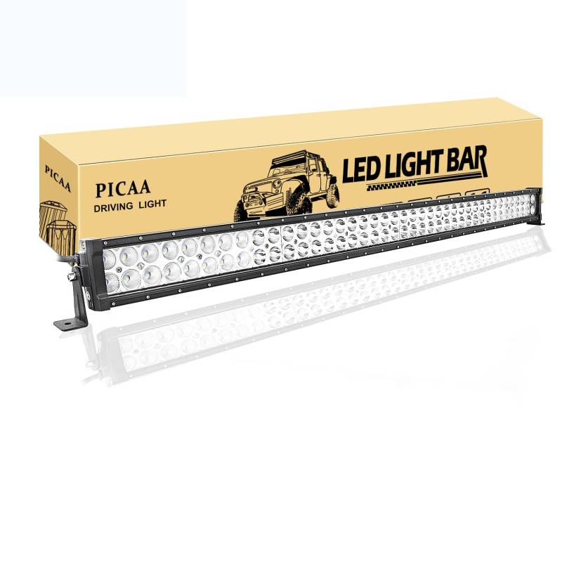 PICAA Led Lichtleiste Led Arbeitsscheinwerfer 42 Zoll 104CM 240W Led Lichtbalken 12V Led Zusatzscheinwerfer Bar LED Arbeit Licht Bar für SUV Offroad ATV UTV Traktor 4x4 Auto von PICAA