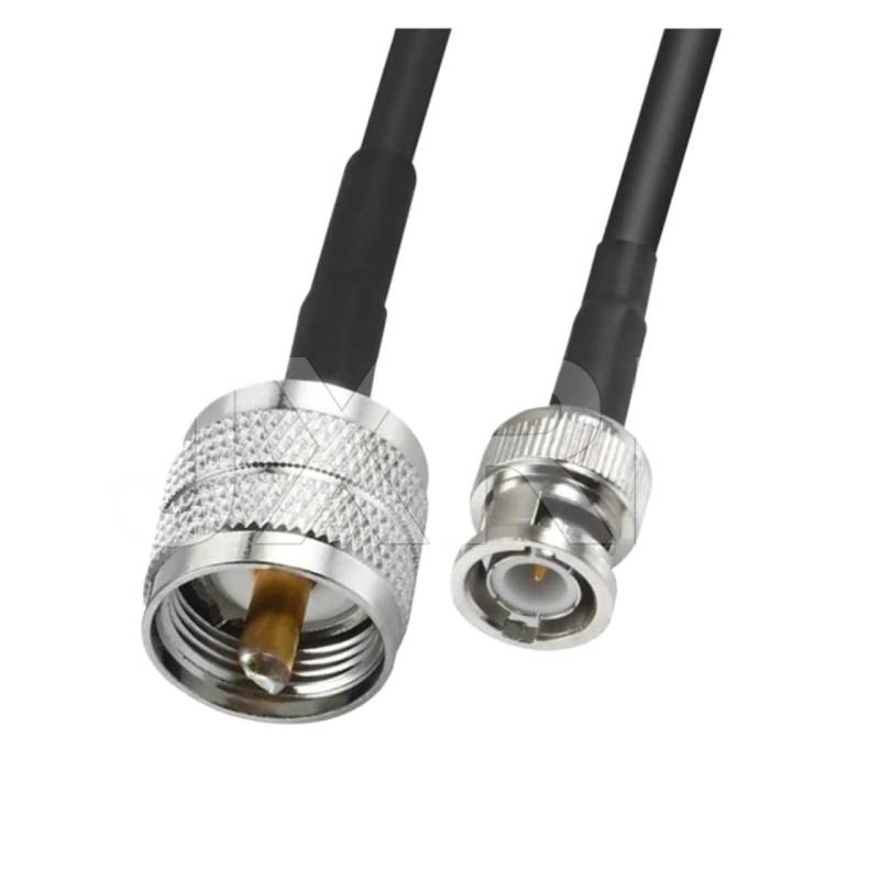 PIKETU Anschluss BNC-Stecker SMA auf PL259 UHF-Anschluss Verlängerungskabel Kupfer-Zuleitungskabel compatible with the Koaxial-Koaxialkabel RG58(NO 1,10M) von PIKETU