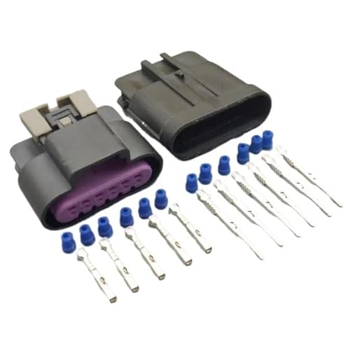 Hengliang Store 6-poliger 15326829 15397577 Drosselklappenstellungsbuchse, Gaspedalstellungsstecker Compatible with The LS3 LS7 Cts-V(1set Male Female) von PIKETU