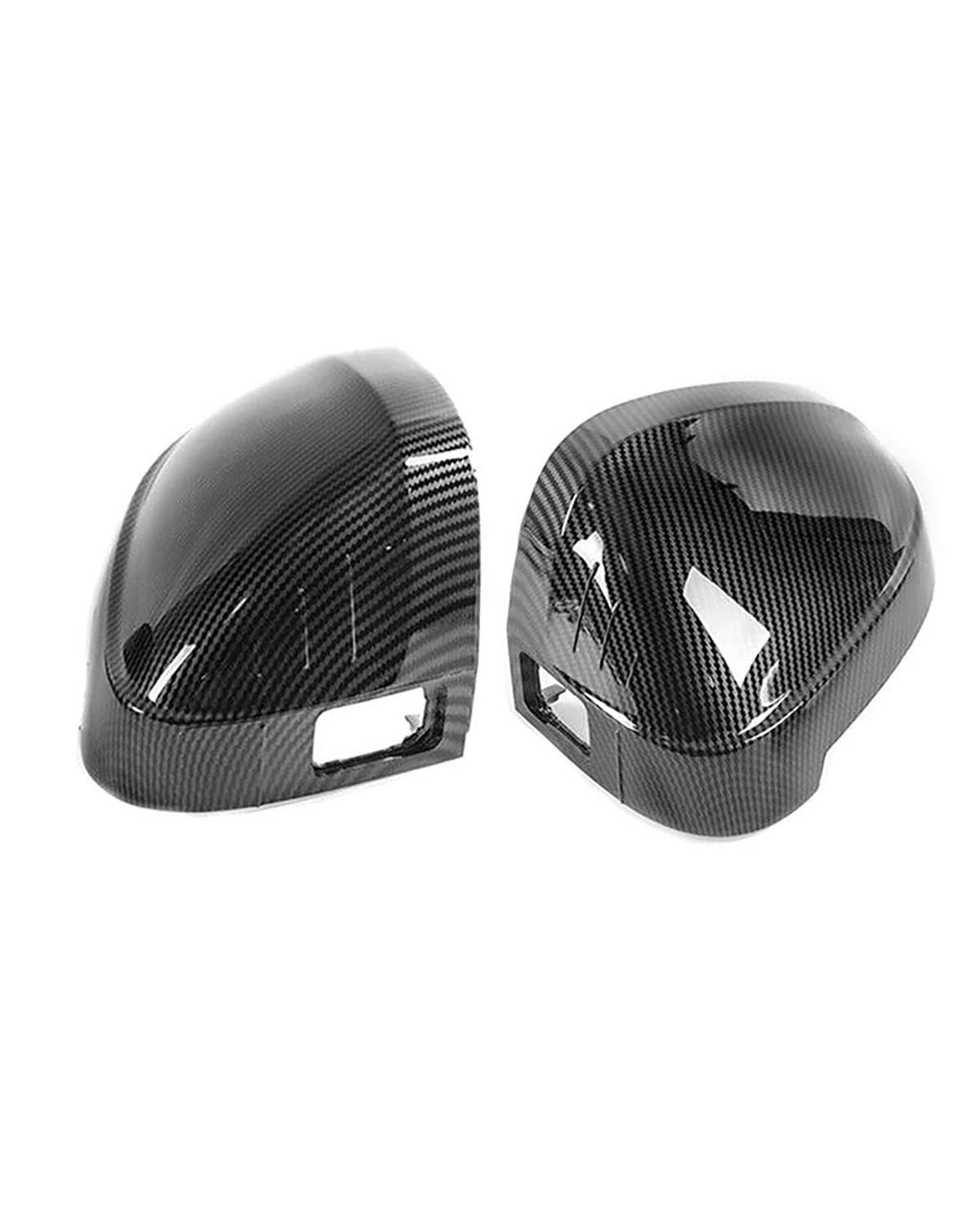 Spiegelkappen Für A4L Für B9 2017-2021 Auto Carbon Fiber Muster Rückspiegel Abdeckung Shell Cap Mit Hilfs Loch Teile 8W0857535 8W0857536 Auto Spiegelkappen(Carbon Fiber Pattern) von PIKUHS