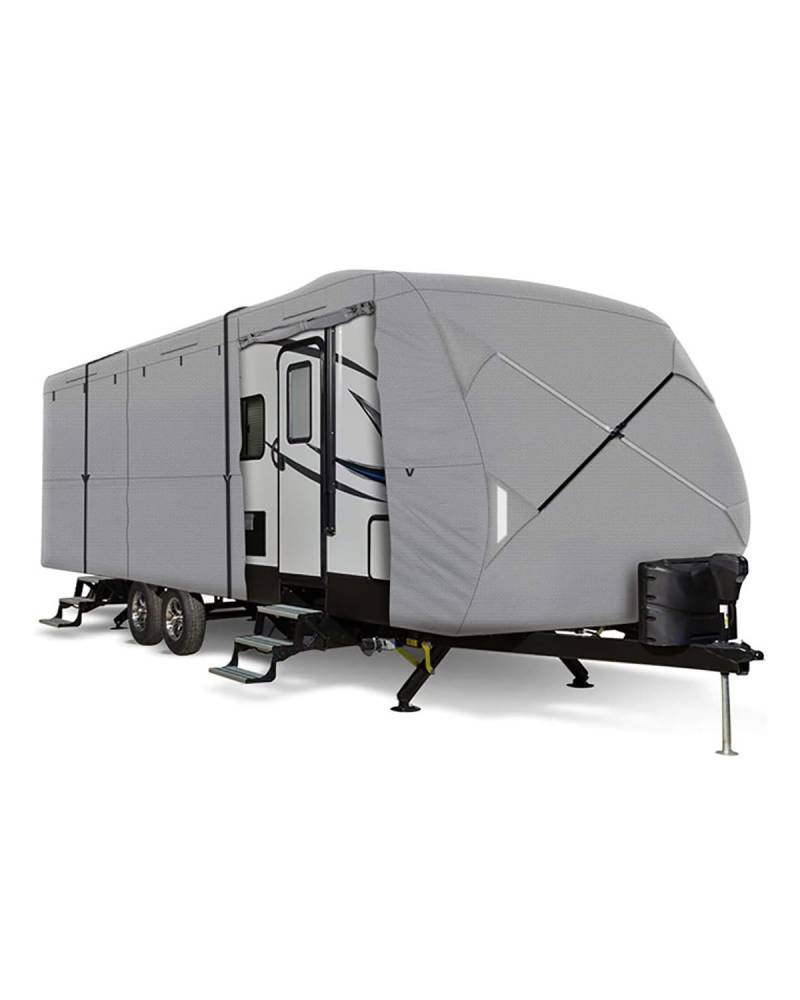 Wohnmobilabdeckungen Für Caravan-Abdeckung RV Staubdichte Abdeckung Wasserdichte Outdoor-Abdeckung Sonnenschutz Frostschutzmittel Außenbereich Auto-RV-Isolierung Wohnmobil Wohnmobil Schutzhülle(730*25 von PIKUHS