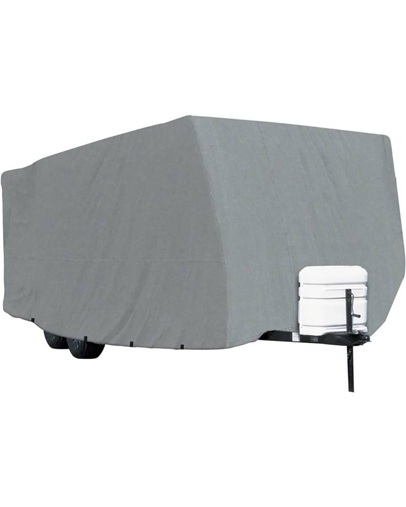 Wohnmobilabdeckungen Für Outdoor-REISEANHÄNGER Große Anhänger-RV-Abdeckung wasserdichte Atmungsaktive Anti-Aging-RV-Abdeckung Wohnmobil Schutzhülle(Dark Gray,24'-27') von PIKUHS