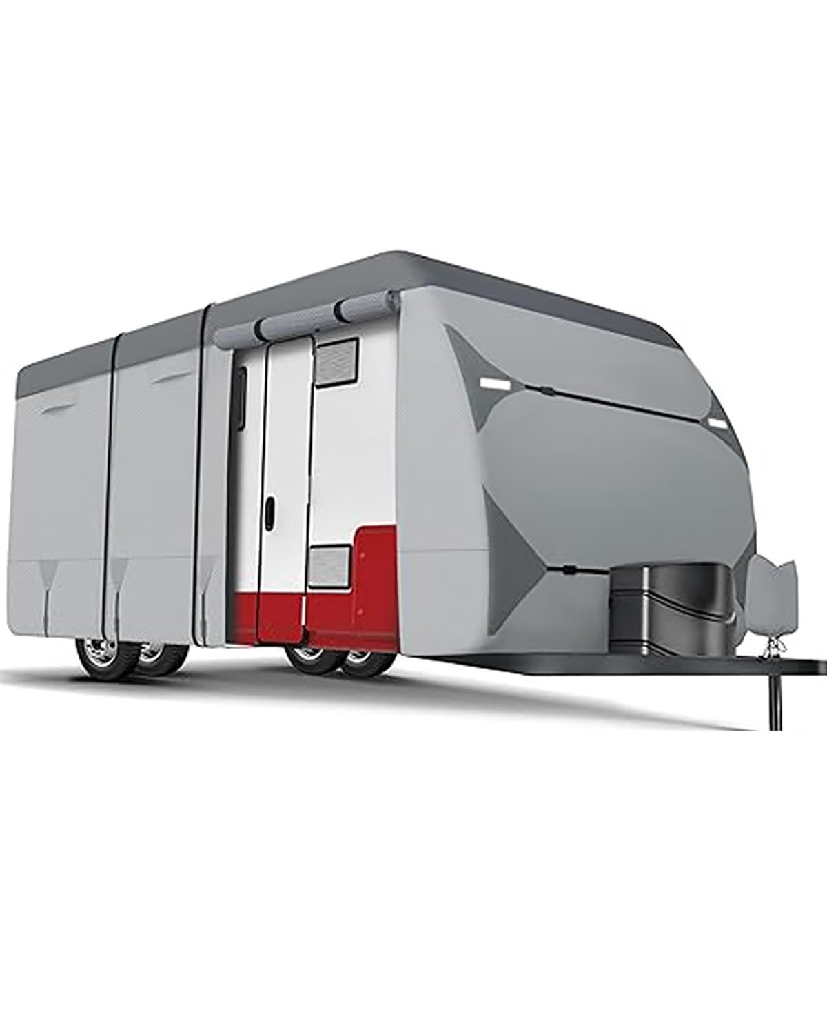 Wohnmobilabdeckungen Für Oxford Tuch RV Abdeckung Camping Caravan Große Outdoor Reise Auto Markise Anhänger RV Auto Abdeckung Wohnmobil Schutzhülle(18-20) von PIKUHS