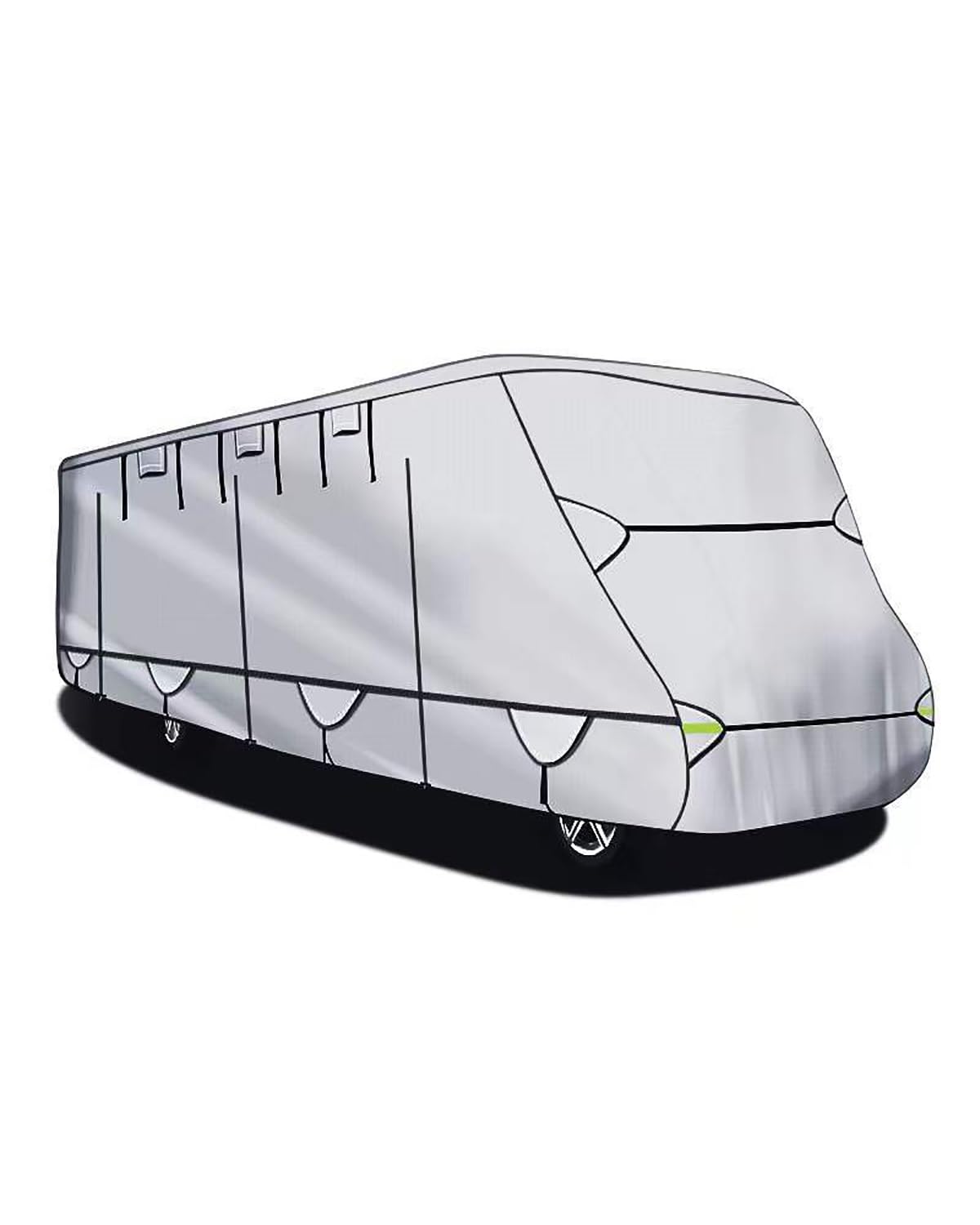 Wohnmobilabdeckungen Für Wasserdichtes Und Atmungsaktives Vliesmaterial 300D Oxford-Stoff Wohnmobil-Abdeckung Große Outdoor-Reisen X20 Wohnmobil Schutzhülle von PIKUHS