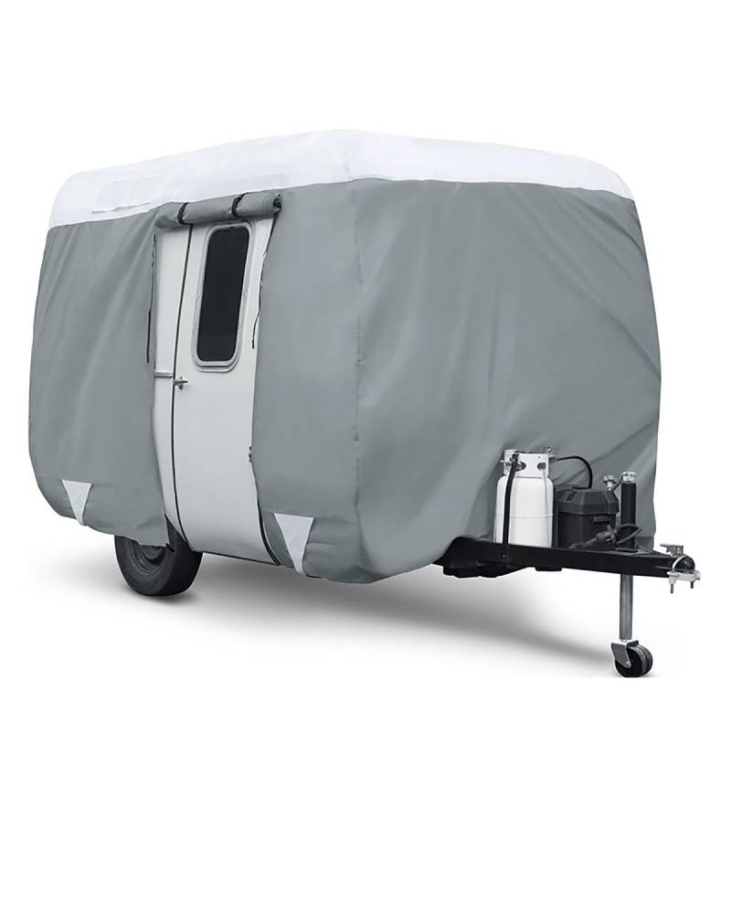 Wohnmobilabdeckungen Für Wohnmobil-Abdeckung Outdoor Wohnmobil-Abdeckung Regen- Und Staubdicht 600D-Oxford-Stoff Reiseanhänger-Abdeckung Wohnmobil Schutzhülle(3.2 x 2.03 x 1.98 m) von PIKUHS