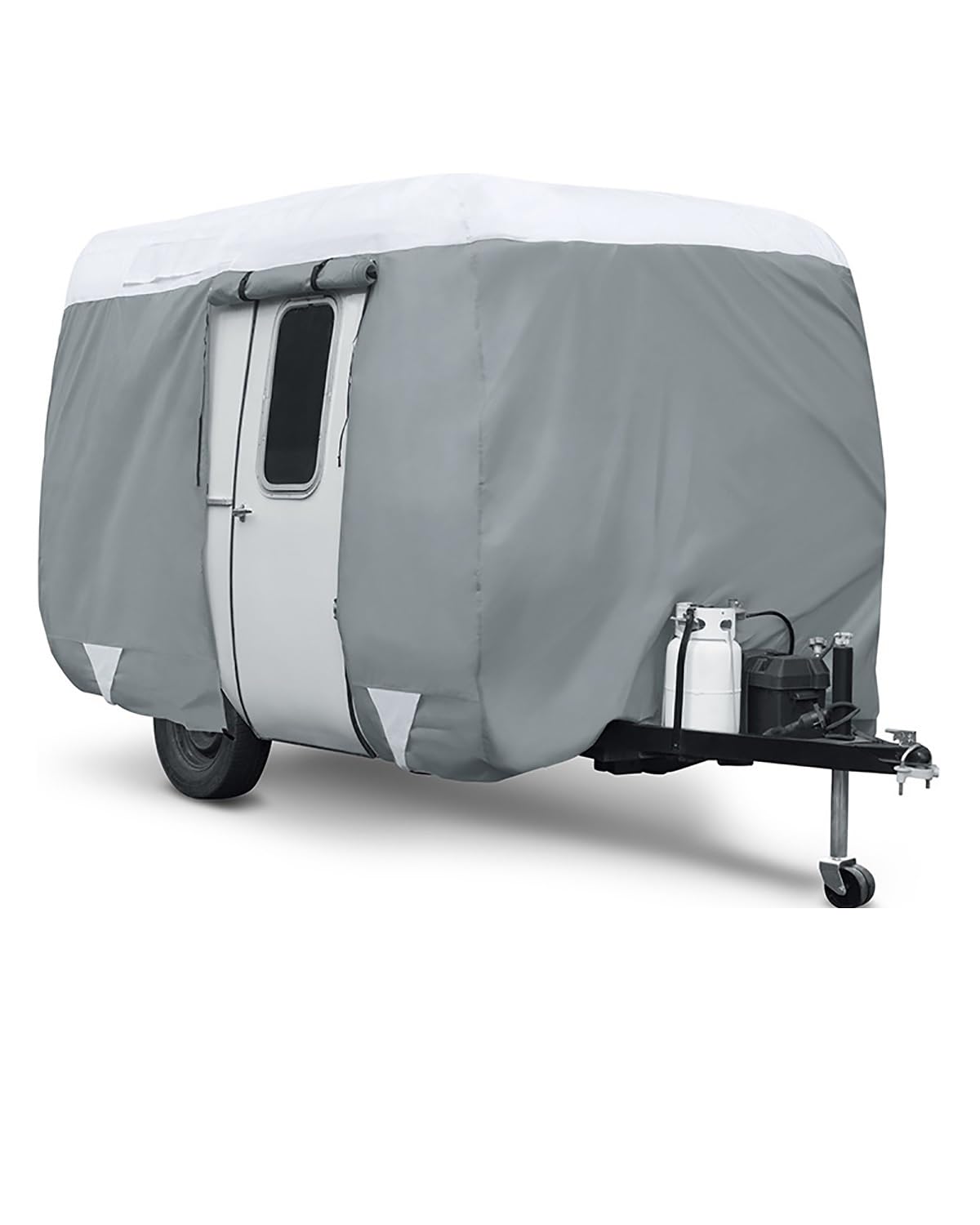 Wohnmobilabdeckungen Für Wohnmobil-Abdeckung Outdoor Wohnmobil-Abdeckung Regen- Und Staubdicht 600D-Oxford-Stoff Reiseanhänger-Abdeckung Wohnmobil Schutzhülle(4.93 x 2.13 x 2.03 m) von PIKUHS