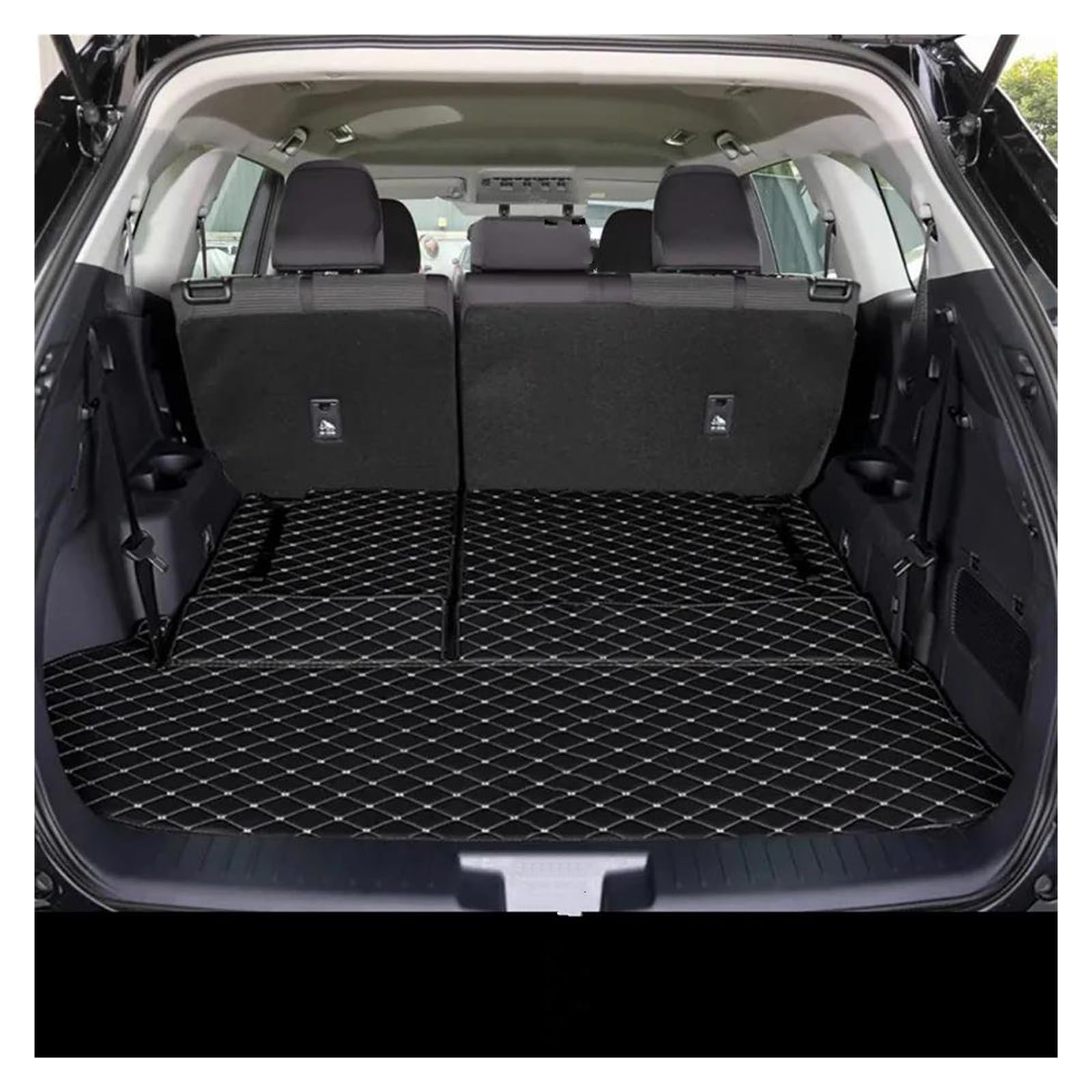 Kofferraummatte 1pc Kofferraum Matte Hinten Liner Cargo Für Toyota Für Highlander Für XU70 2021-2024 Wasserdicht Teppich Fach Schutz Kofferraumwanne (Farbe : Color 1) von PINNKL