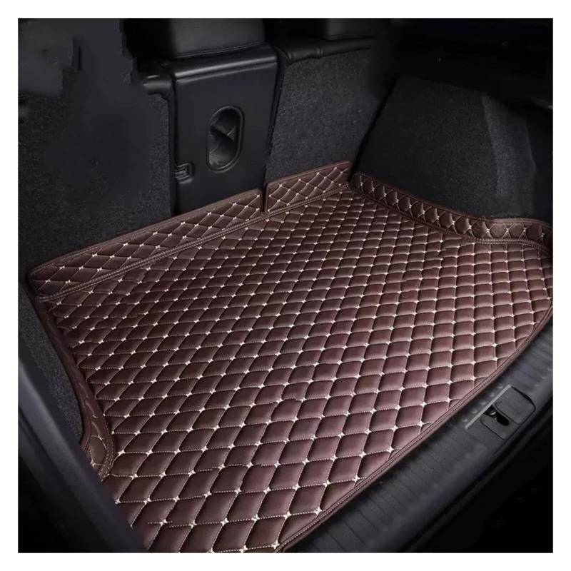 Kofferraummatte Hohe Rand Design Kofferraum Matte Für Mercedes Für Benz Für GLE Klasse 5-Sitz Für W167 V167 350 450 580 2020-2024 Kofferraumwanne (Farbe : Kaffee) von PINNKL