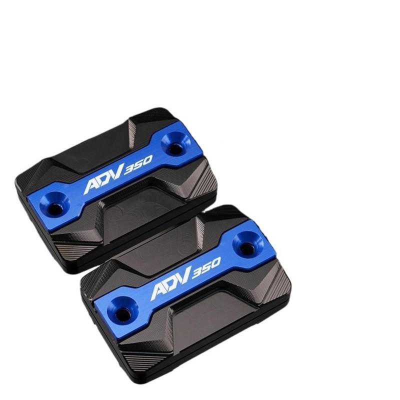 PINNKL Motorrad CNC Vorderradbremsflüssigkeitsbehälterdeckel Öleinfülldeckel Für Honda Adv350 ADV 350 ADV350 2020-2024 2023 (Farbe : 1 Pair Blue, Größe : 1) von PINNKL