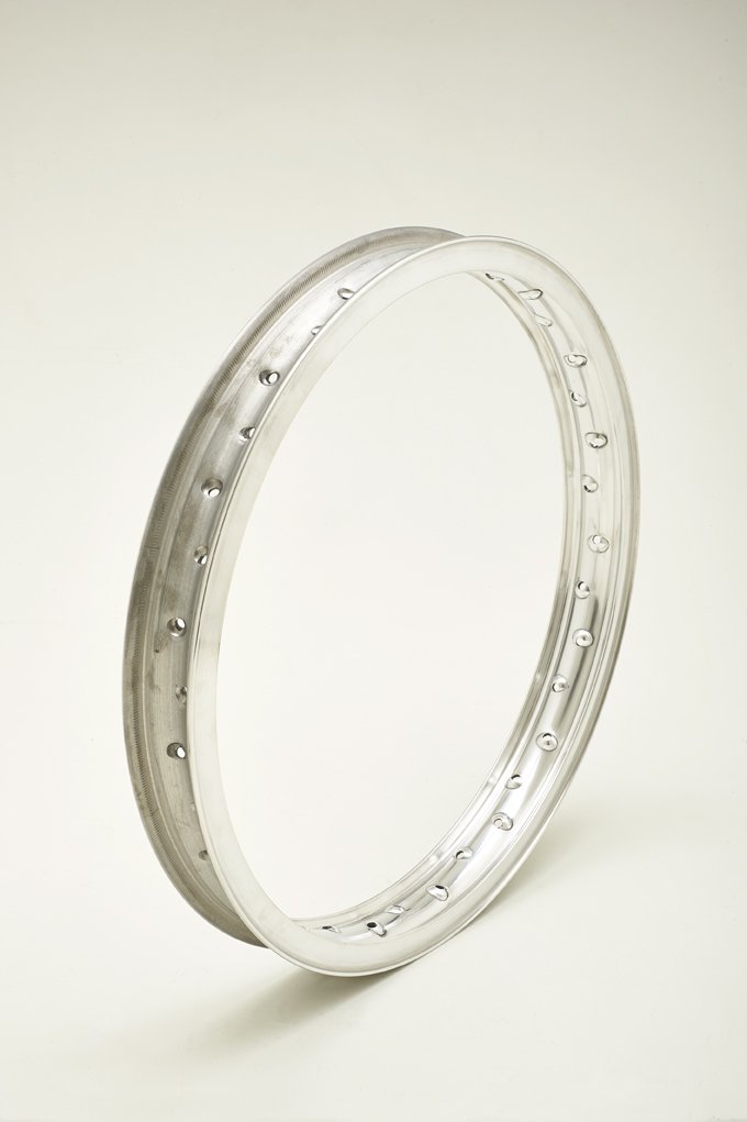 Aluminiumfelge mit Rand und Profil H für Motorräder bis 70er Jahre WHEEL RIM WM1 1,60 x 21 40 Löcher von PIRINI MOTO