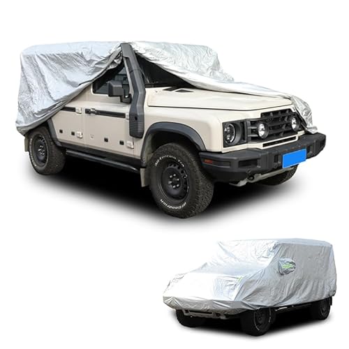 Auto Abdeckplane Geeignet für INEOS Grenadier 2020 2021 2022 2023 2024 Außenzubehör,Auto Abdeckplane Wasserdicht,Winddicht, Staubdicht, Kratzfest, UV-Schutz.Car Cover Outdoor von PIUGILH