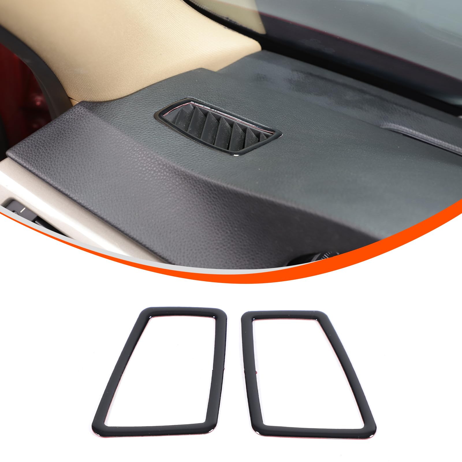 Auto Air Vent Outlet Panel Abdeckung Geeignet für BMW 3 Serie 2005-2012,Auto Armaturenbrett Seite Air Vent Outlet Frame Cover Aufkleber Innenausstattung,Auto Air Vent Trim Zubehör von PIUGILH