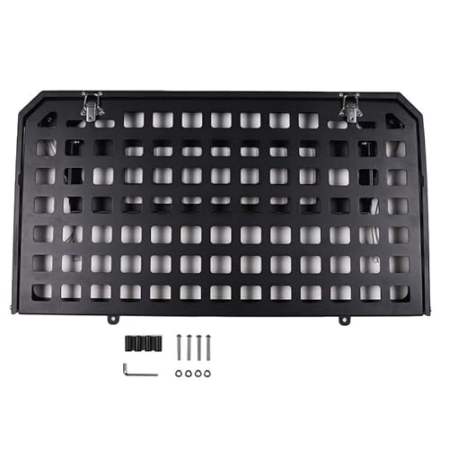 Geeignet für INEOS Grenadier 2020-2024 Auto Heckklappe Tray Rack Molle Panel,Auto Kofferraum Metall Gepäckhalter Carrier für INEOS Grenadier Zubehör,Molle Hecktür Cargo Organizer von PIUGILH