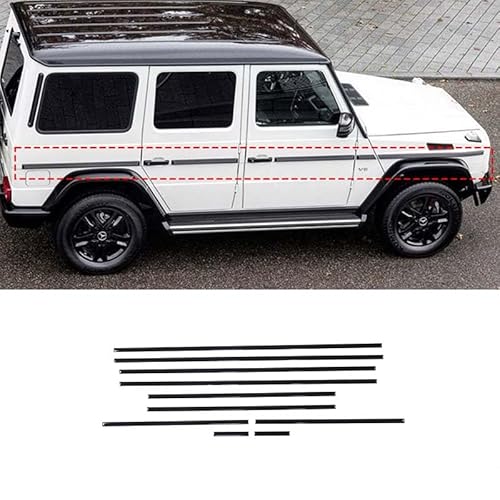 10 Stücke Auto Body Side Dekorative Streifen Kompatibel mit Mercedes Benz G 2007-2018,Auto Exterior Molding Trim, Auto Dekorative Streifen,Außendekorative Streifen der Karosserie von PIUGILH