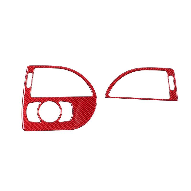 PIUGILH Auto Armaturenbrett Seite Klimaanlage Vent Outlet Cover Trim Geeignet für BMW 6er 2004-2009,Klimaanlage Auslass Rahmen Abdeckung für BMW 6 Series Zubehör (Rot) von PIUGILH