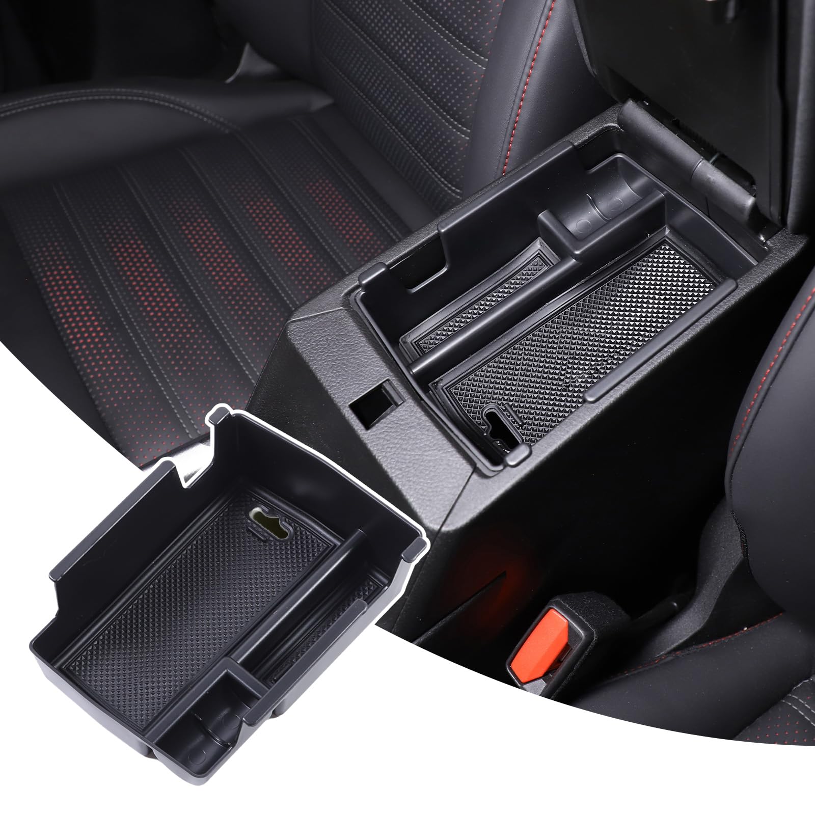 PIUGILH Auto Aufbewahrungsbox für Armlehnen Kompatibel mit Alfa Romeo Tonali,Organizer Aufbewahrungsbox Tray Storage Armlehnen Zubehör von PIUGILH