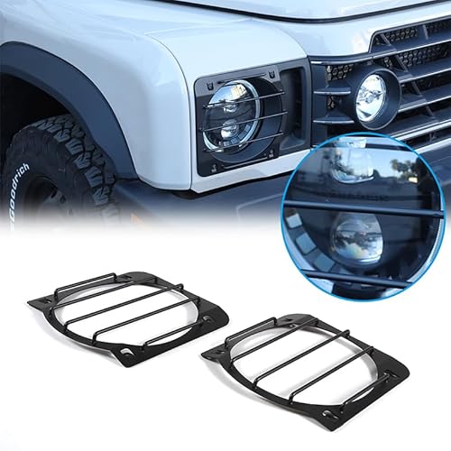 PIUGILH Auto Lampe Abdeckung Geeignet für INEOS Grenadier 2020-2024,Auto Frontscheinwerfer Lampe Guard Trim Protector Cover,Scheinwerferverkleidung Dekor,Außenzubehör (Sand Schwarz-A) von PIUGILH