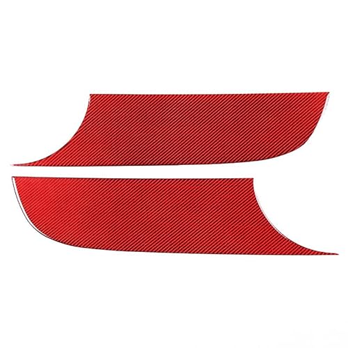 PIUGILH Autotür Anti Kick Aufkleber Kompatibel Mit SEAT Leon 2008 2009 2010 2011 2012 Zubehör,Aufkleber mit Haustür Anti-Kick Panel Tür Auto Trim Zubehör (Rot) von PIUGILH