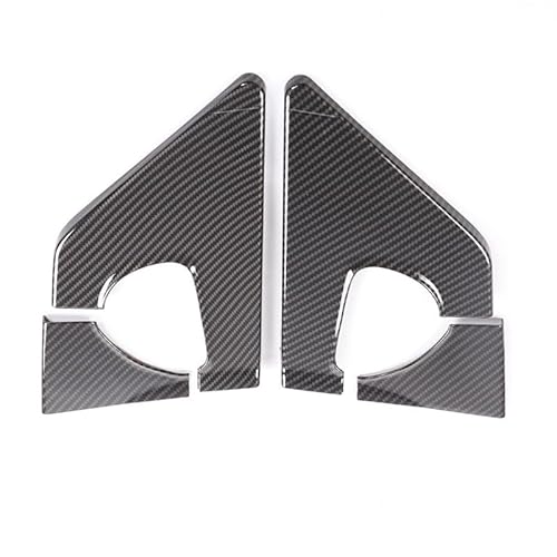 Rückspiegel Dreieck Abdeckung Trim Geeignet für Mercedes Benz Smart 451 2009–2015,ABS Carbonfaser Rückspiegel-Dreieck Cover Trim,Auto Dreieck Dekorativer Rahmen Zubehör von PIUGILH