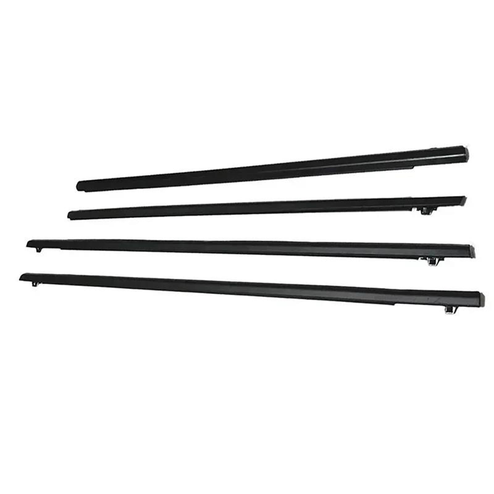 Teile für Fensterleisten 4Pcs Auto Tür Fenster Glas Gummi Dichtungsstreifen wasserdichte Dicht Streifen Für Fit 2009-2014 Ersatz Zubehör von PIWINE