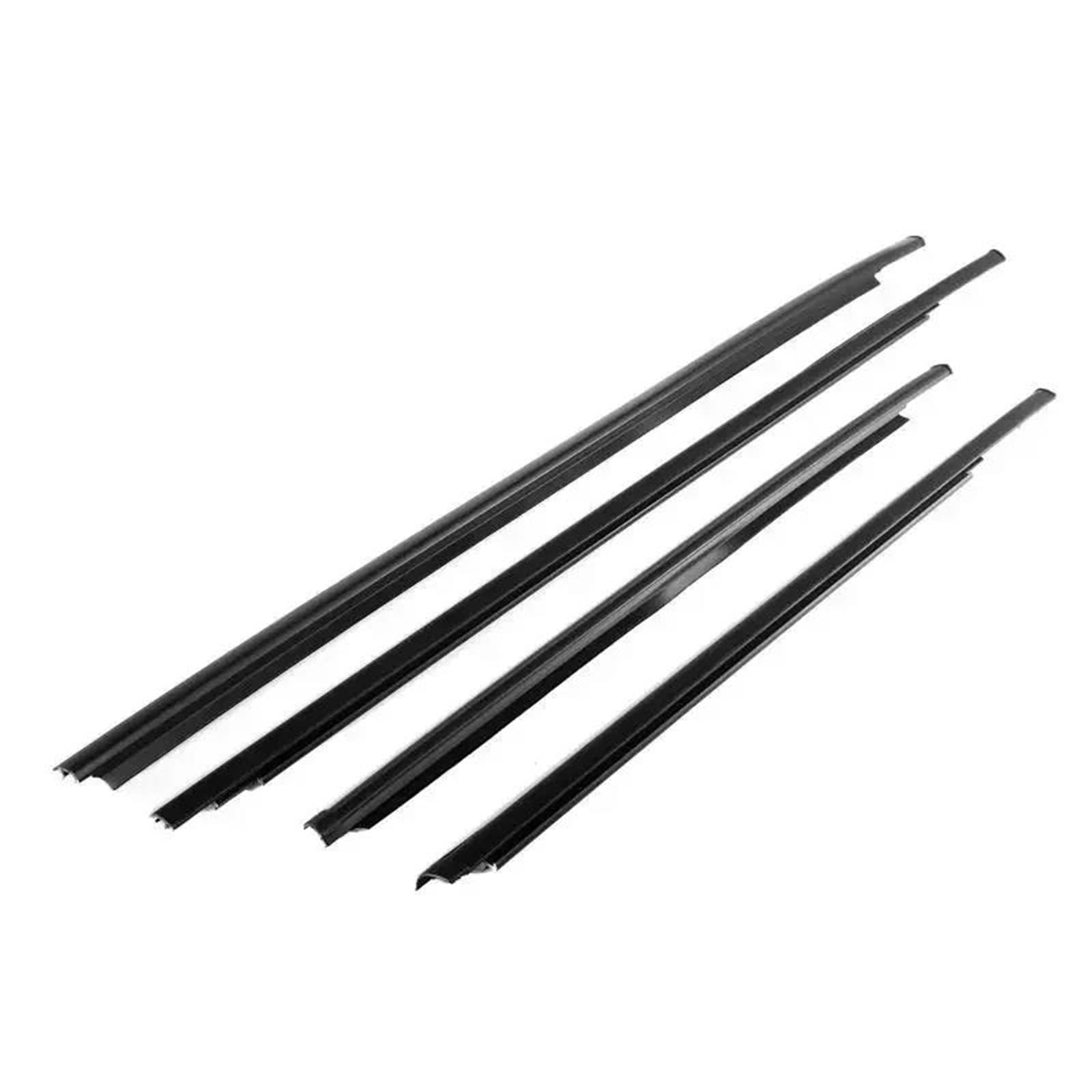 Teile für Fensterleisten 4Pcs Auto Tür Glas Fenster Moulding Trim Weathers Gummi Dichtung Gürtel Für Toyota Für Yaris Limousine 2007-2016 von PIWINE