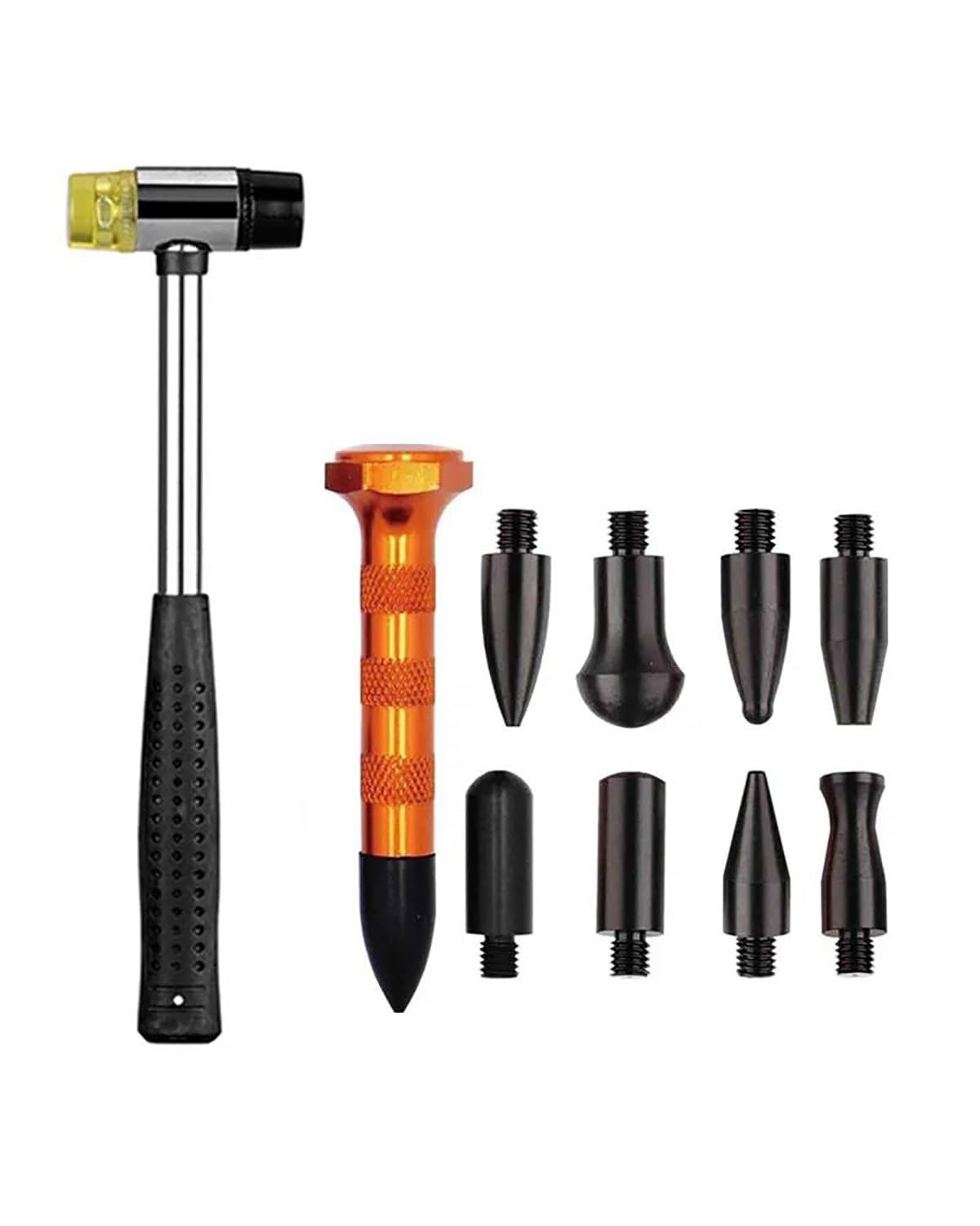 Ausbeulwerkzeug Auto Body Dent Repair Tool Kit Paintless Blech Dent Removal Hammer Handwerkzeuge Autoteile Dellen Rausziehen(Hammer Set) von PJJUHS