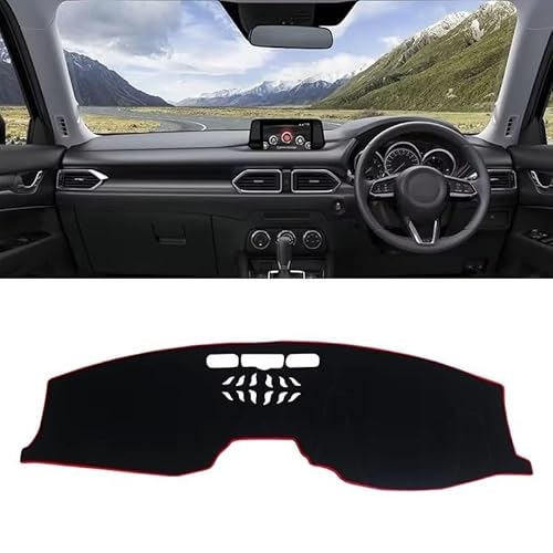 Auto Armaturenbrett Abdeckung Für CX-5 Für CX5 CX 5 KF 2017 2018 2019 2020 2021 2022 2023 Vermeiden Anti-Slip Pad Fall Zubehör Auto Dashboard Abdeckung Matte Dashboard Abdeckung(A RHD Red) von PJJUHS