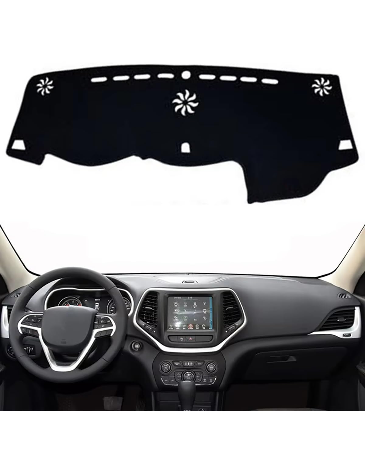 Auto Armaturenbrett Abdeckung Für Cherokee Für KL 2014 2015 2016 2017 2018 2019-2021 Auto Dashboard Abdeckung Matte Pad Instrument Sonnenschutzdach Schützen Teppich Teppich Zubehör Dashboard Abdeckung von PJJUHS