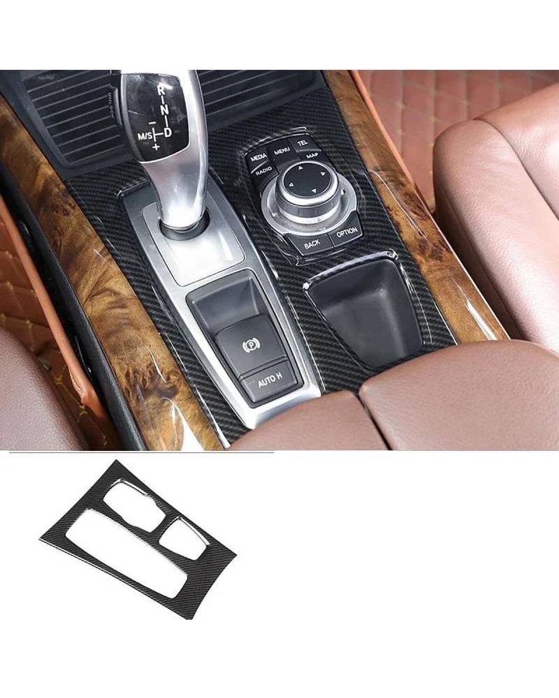 Auto Mittelkonsole Panel Dekoration Verkleidung Für X5 Für E70 Für X6 Für E71 2008-2013 Innenausstattung Armaturenbrettkonsole Schalttafel Dekoration Abdeckung Zieraufkleber(9) von PJJUHS