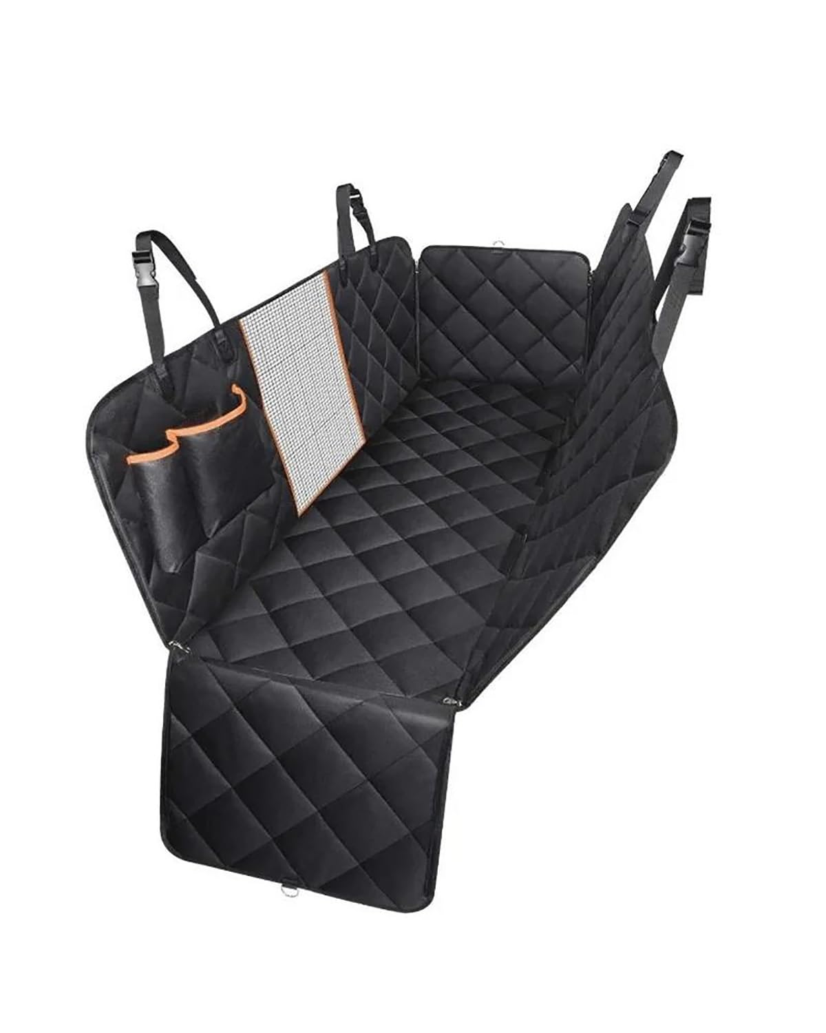 Hunde Autositz Haustier Auto Für Sitz Abdeckung Stamm Fall Hund Auto Matte Transporter Matte Wasserdicht Atmungsaktive Mesh Hängematte Hund Auto Stamm Hundesitz Auto(Quilted large plaid,137x147CM) von PJJUHS