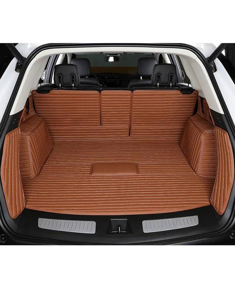 Kofferraummatte für Borgward für BX7 BX5, Kofferraumabdeckung, Schutz, Leder, All-Inclusive, Kofferraummatte, Kofferraumauskleidung (braun) von PJJUHS