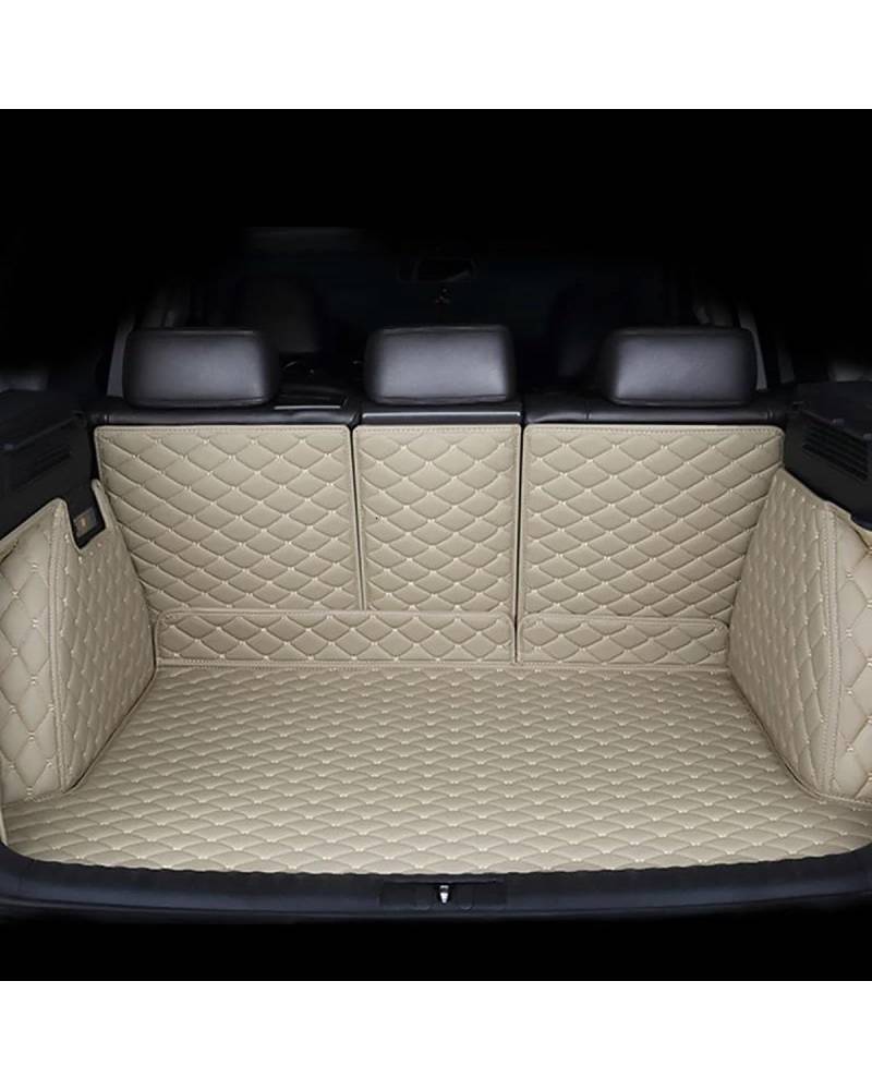 Kofferraummatten für Captiva 2012 2013, 7-Sitzer, Kofferraummatten für die Rückseite des Kofferraums, Autoteile, Styling-Teppich, wasserdicht, schützt den Kofferraum, Beige von PJJUHS