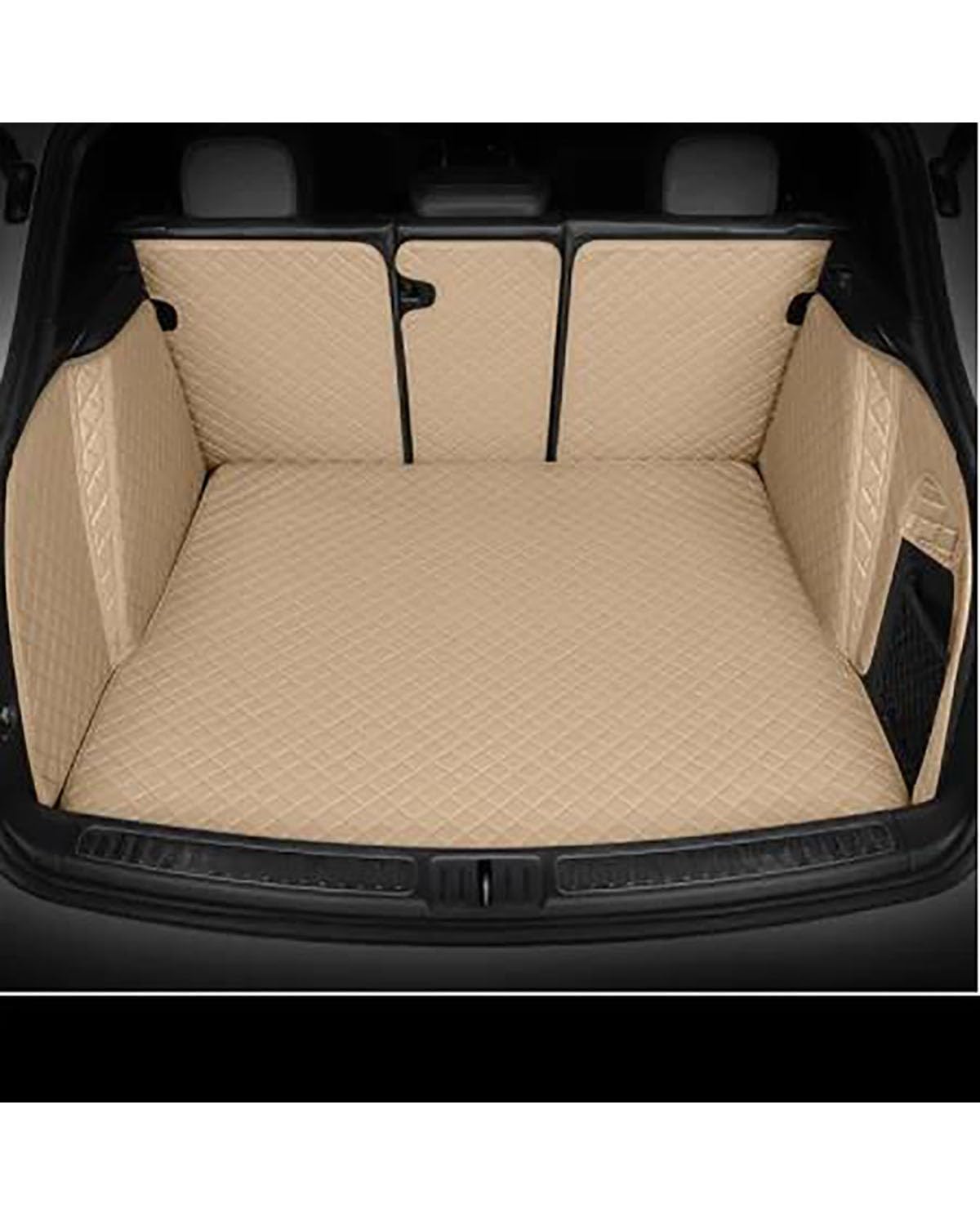 Kofferraummatten für Golf 7 MK4 2012 2015, Teppich-Pads, Zubehör, Leder, Innenteile, Kofferraummatten, Kofferraummatte (Beige B) von PJJUHS