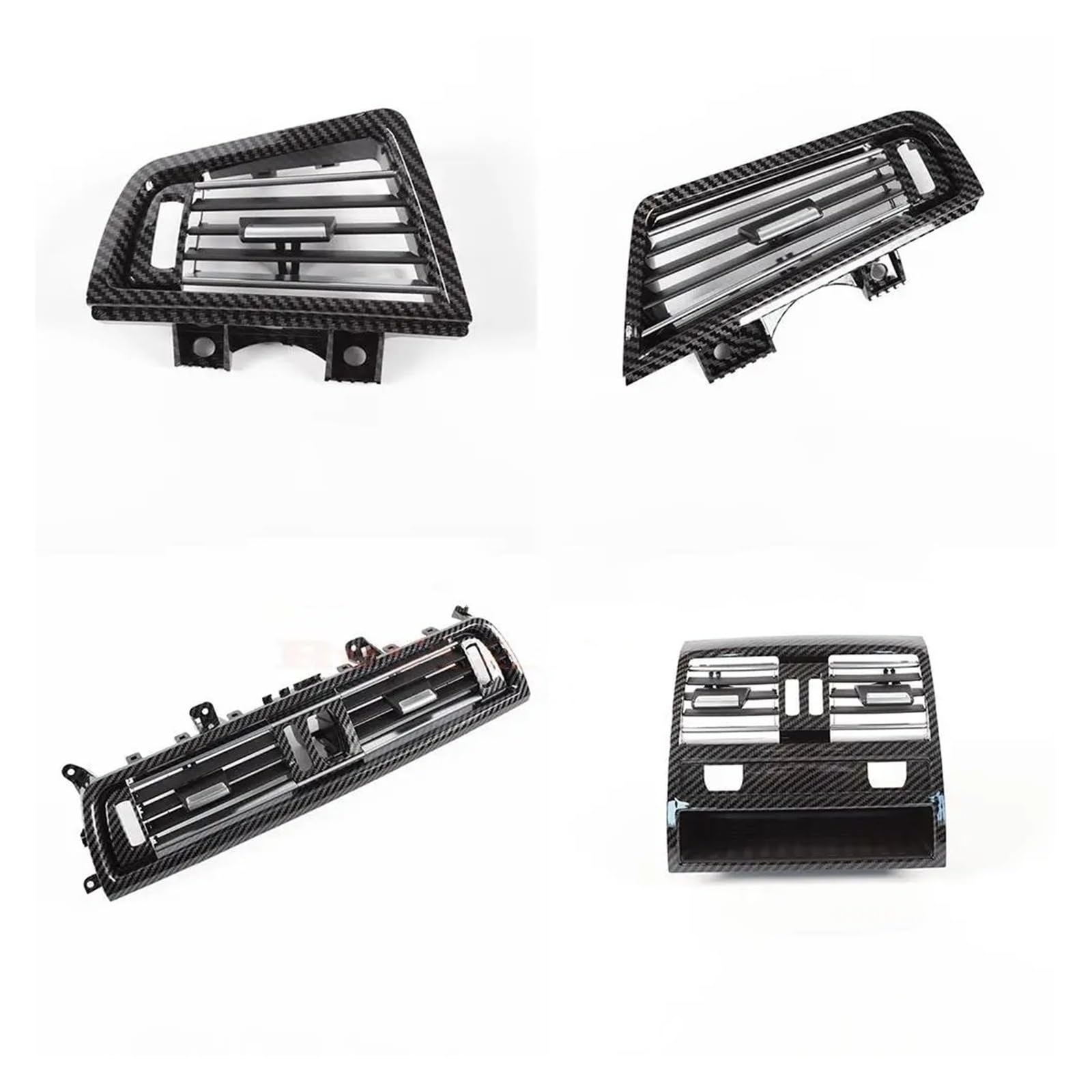 Lüftungsgitter Für 5 Series Für F10 Für F11 Für F18 Dashboard Air Outlet Vent Auto Hinten Vorne Klimaanlage AC Vent Outlet Grille Panel A/C Klimaanlage Steckdose(Heat High 4 pcs) von PJJUHS