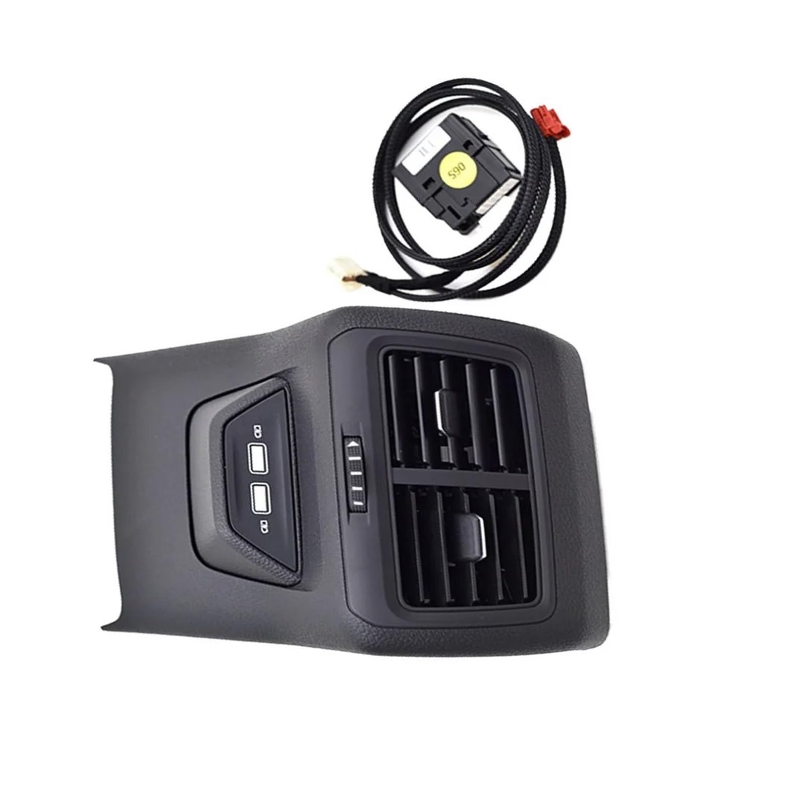 Lüftungsgitter Für Golf 7 Für MK7 Hinten Achselhöhle Hinten Air Outlet Klimaanlage Outlet Allgemeine Gürtel Abdeckung Platte 5GG 819 203 Auto Liefert A/C Klimaanlage Steckdose(2 USB) von PJJUHS