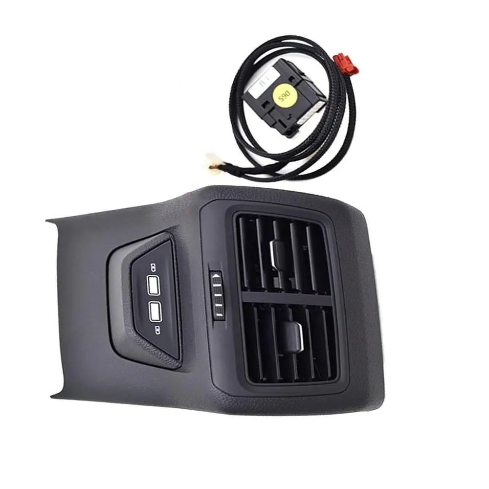 Lüftungsgitter Für Golf 7 MK7 Hinten Air Outlet Klimaanlage Outlet Allgemeine Gürtel Abdeckung Platte 5GG819203 USB A/C Klimaanlage Steckdose(2 USB) von PJJUHS