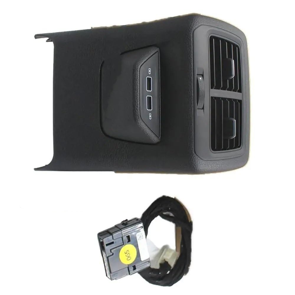 Lüftungsgitter Für Golf 7 MK7 Hinten Air Outlet Klimaanlage Outlet Allgemeine Gürtel Abdeckung Platte 5GG819203 USB A/C Klimaanlage Steckdose(USB and TYPT C) von PJJUHS