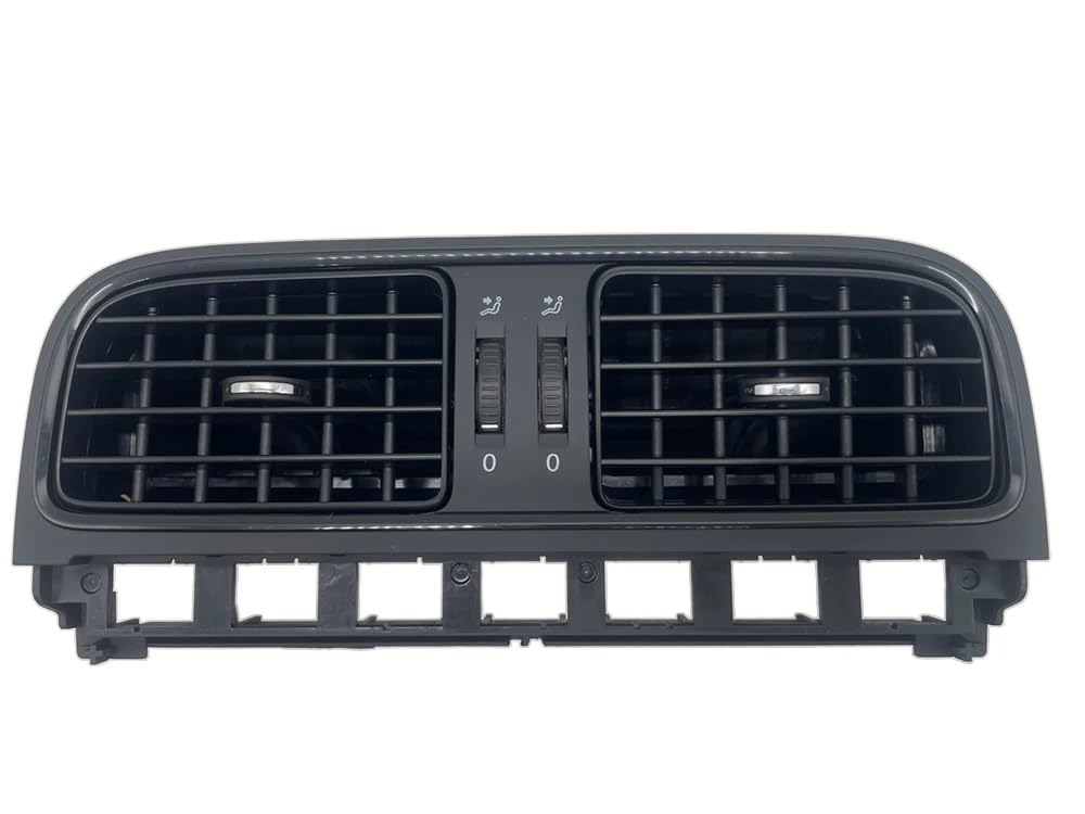 Lüftungsgitter Für Kreuz Für Polo 5 6R Für Limousine Für GTS Für 2011-2013 Front Dashboard Klimaanlage Auslass Vent 6R0819703/704/728 A/C Klimaanlage Steckdose(-09-Matte Black Middle) von PJJUHS