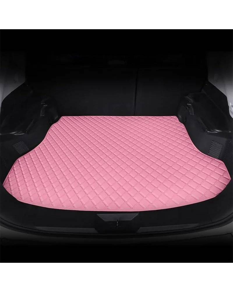 PJJUHS Auto-Frachteinlagen für Infiniti FX EX JX QX50 QX56 Q50 Q60 QX80 ESQ FX35 QX70 Q70L QX50 QX60 Leder-Fußmatte Kofferraummatte (Rosa) von PJJUHS