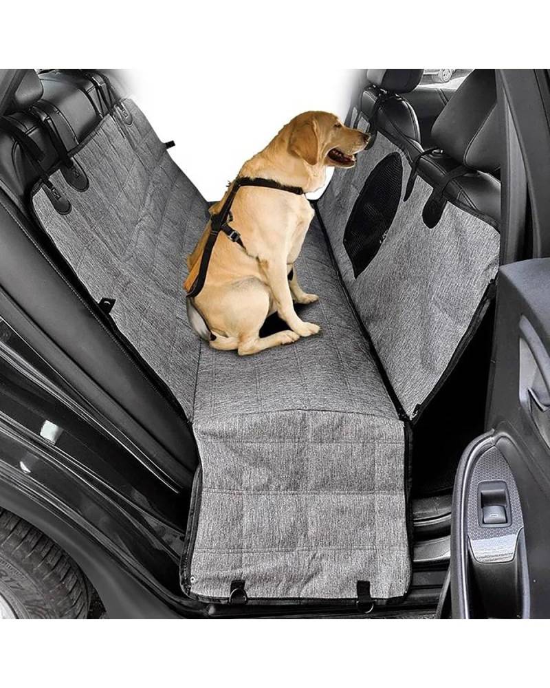 PJJUHS Hunde Autositz Haustier Auto Für Sitz Abdeckung Stamm Fall Hund Auto Matte Transporter Matte Wasserdicht Atmungsaktive Mesh Hängematte Hund Auto Stamm Hundesitz Auto(Grey Round mesh,137x147CM) von PJJUHS