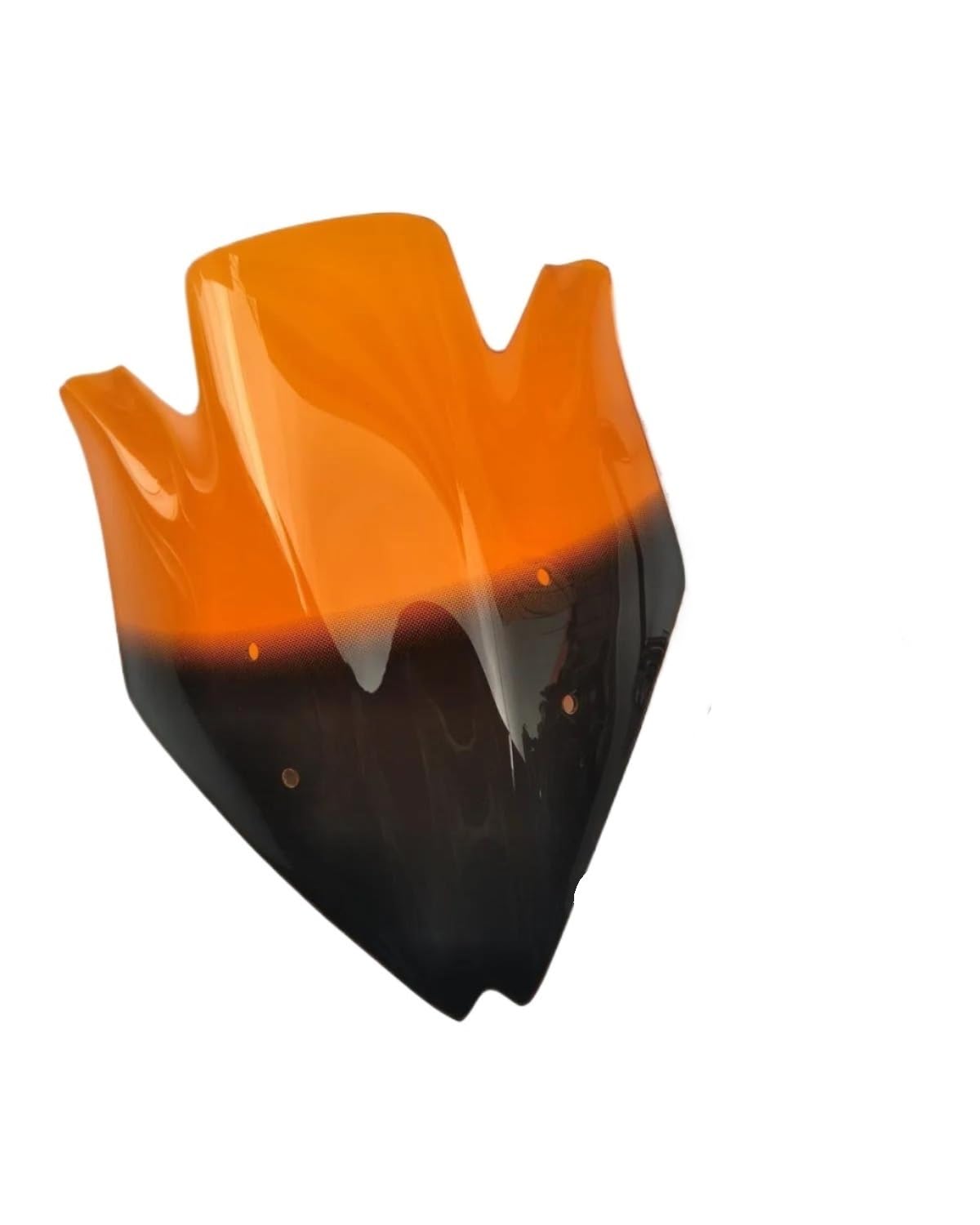 Windschild Motorrad Für Z750 Z750R Windschutzscheibe Wind Deflectore Windschutzscheibe Blase Rauch Schwarz Windschutzscheibe Spoiler Motorrad Motorrad Windschild(Orange) von PJJUHS