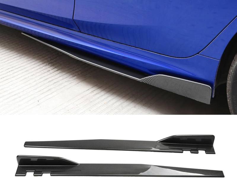 Auto Seitenschweller für Accord (2019 2020 2021 2022 2023 2024), Seitenrock Flügel Diffusor Splitter Anticrash Bodykit,Carbon Fiber von PJKSSAZS