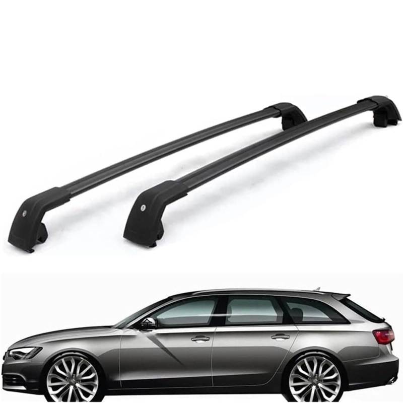 Dachgepäckträger-Querträger für Audi A6 Avant Estate C7 2012 2013 2014 2015 2016 2017, Dachbox, Dachzelt, Fahrrad, Kano, Skikorbträger aus Aluminium. von PJKSSAZS