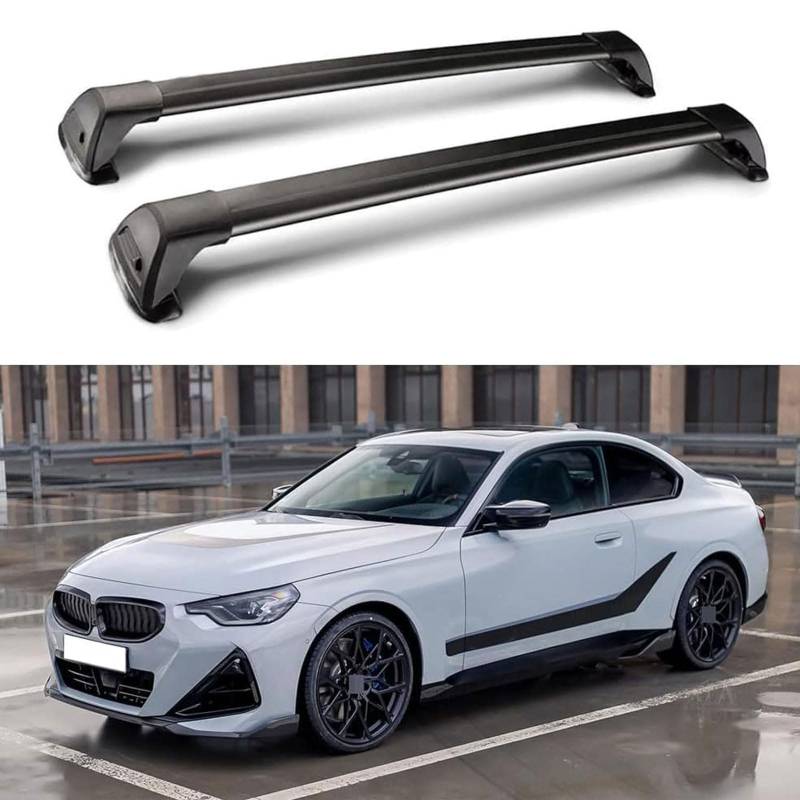 Dachgepäckträger-Querträger für BMW 2 Series Coupe 2 Door 2022 2023 2024, Dachbox, Dachzelt, Fahrrad, Kano, Skikorbträger aus Aluminium. von PJKSSAZS