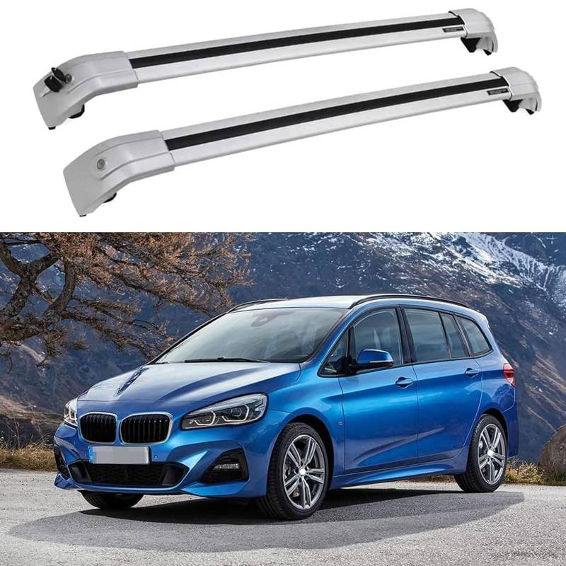 Dachgepäckträger-Querträger für BMW 2 Series F46 Gran Tourer 2015 20116 2017 2018 2019 2020 2021, Dachbox, Dachzelt, Fahrrad, Kano, Skikorbträger aus Aluminium. von PJKSSAZS