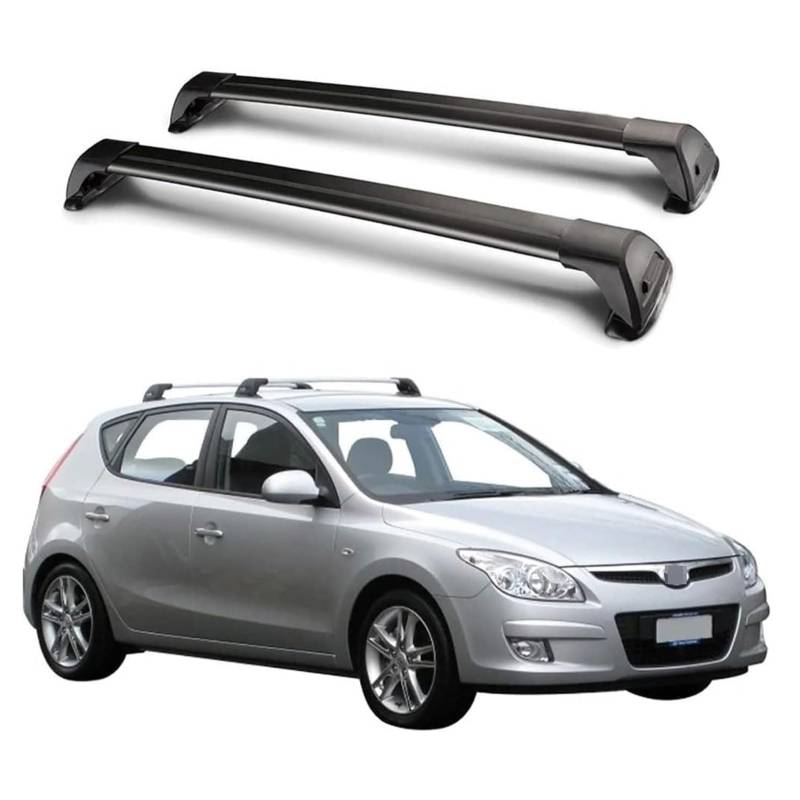 Dachgepäckträger-Querträger für Hyundai I30 Hatchback FD 2007 2008 2009 2010 2011, Dachbox, Dachzelt, Fahrrad, Kano, Skikorbträger aus Aluminium. von PJKSSAZS