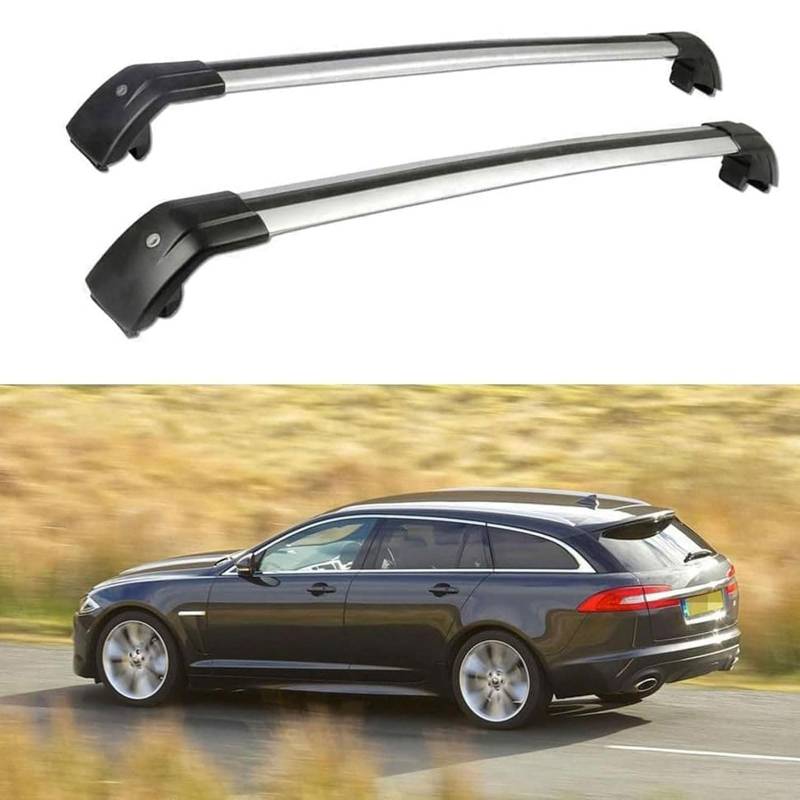 Dachgepäckträger-Querträger für Jaguar XF Sportbrake 2010 2011 2012 2013 2014 2015 2016, Dachbox, Dachzelt, Fahrrad, Kano, Skikorbträger aus Aluminium. von PJKSSAZS